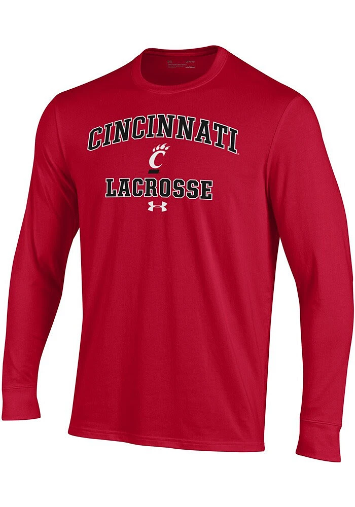 Under Armour Cincinnati Bearcats Lacrosse Performance Long Sleeve T Shirt