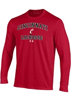 Under Armour Cincinnati Bearcats Lacrosse Performance Long Sleeve T Shirt