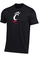 Under Armour Cincinnati Bearcats Black Logo Performance Short Sleeve T Shirt