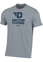 Under Armour Dayton Flyers Grey Performance Short Sleeve T Shirt