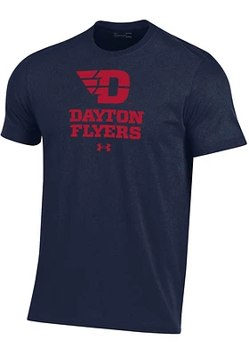 Under Armour Dayton Flyers Navy Blue Logo Performance Short Sleeve T Shirt