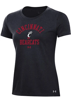 Under Armour Cincinnati Bearcats Womens Black Performance Short Sleeve T-Shirt