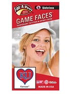 Kansas Jayhawks Heart 4 Pack Tattoo