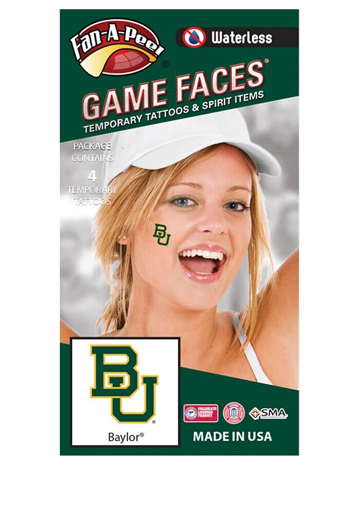 Baylor Bears 4 Pack Tattoo