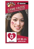 Ohio State Buckeyes Heart 4 Pack Tattoo
