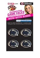 Penn State Nittany Lions 4 Pack Glitter Tattoo