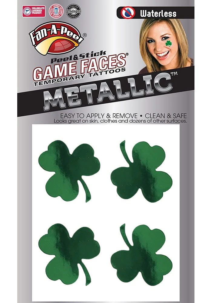 Local Gear Metallic Shamrock 4 Pack Tattoo