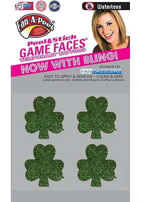 Local Gear Glitter Shamrock 4 Pack Tattoo