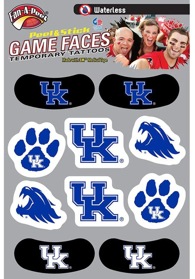 Kentucky Wildcats Waterless Tattoo