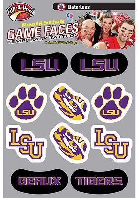 LSU Tigers Waterless Style Tattoo