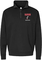 Ashley Barron Mens Rally Black Cincinnati Bearcats NIL Embroidered Qtr Zip Pullover