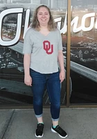 Oklahoma Sooners Womens Grey Happy Jersey Short Sleeve T-Shirt