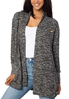 Missouri Tigers Womens Black Cozy Long Sleeve Cardigan