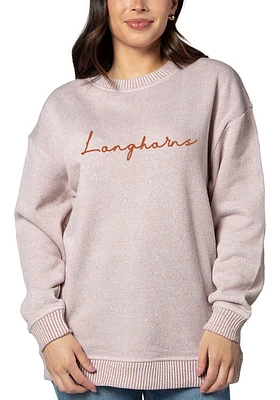 Texas Longhorns Womens Burnt Orange Warm Up Crew Sweatshirt