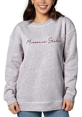 Missouri State Bears Womens Red Warm Up Crew Sweatshirt
