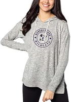 K-State Wildcats Womens Grey Tunic Style Hooded Sweatshirt