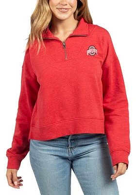 Ohio State Buckeyes Womens Halftime 1/4 Zip Pullover