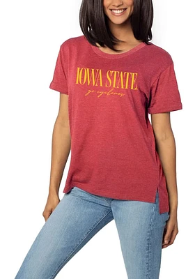 Iowa State Cyclones Womens Crimson Must Have Graphic Short Sleeve T-Shirt