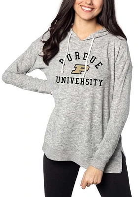 Purdue Boilermakers Womens Grey Cozy Hooded Sweatshirt