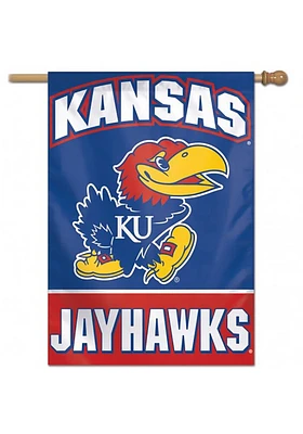 Kansas Jayhawks 27x37 Team Logo Banner - Blue