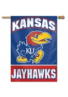 Kansas Jayhawks 27x37 Team Logo Banner - Blue