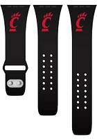 Cincinnati Bearcats Black Silicone Sport Apple Watch Band