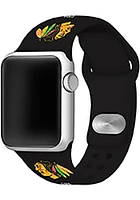 Chicago Blackhawks Black Silicone Sport Apple Watch Band