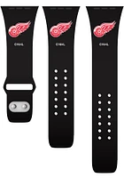 Detroit Red Wings Black Silicone Sport Apple Watch Band
