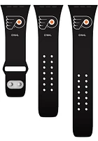 Philadelphia Flyers Black Silicone Sport Apple Watch Band