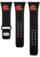 Cleveland Browns Black Silicone Sport Apple Watch Band