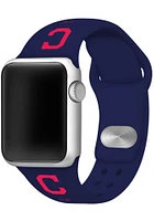 Cleveland Guardians Navy Blue Silicone Sport Apple Watch Band