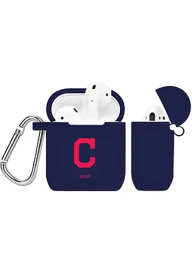 Cleveland Guardians Silicone AirPod Keychain - Navy Blue