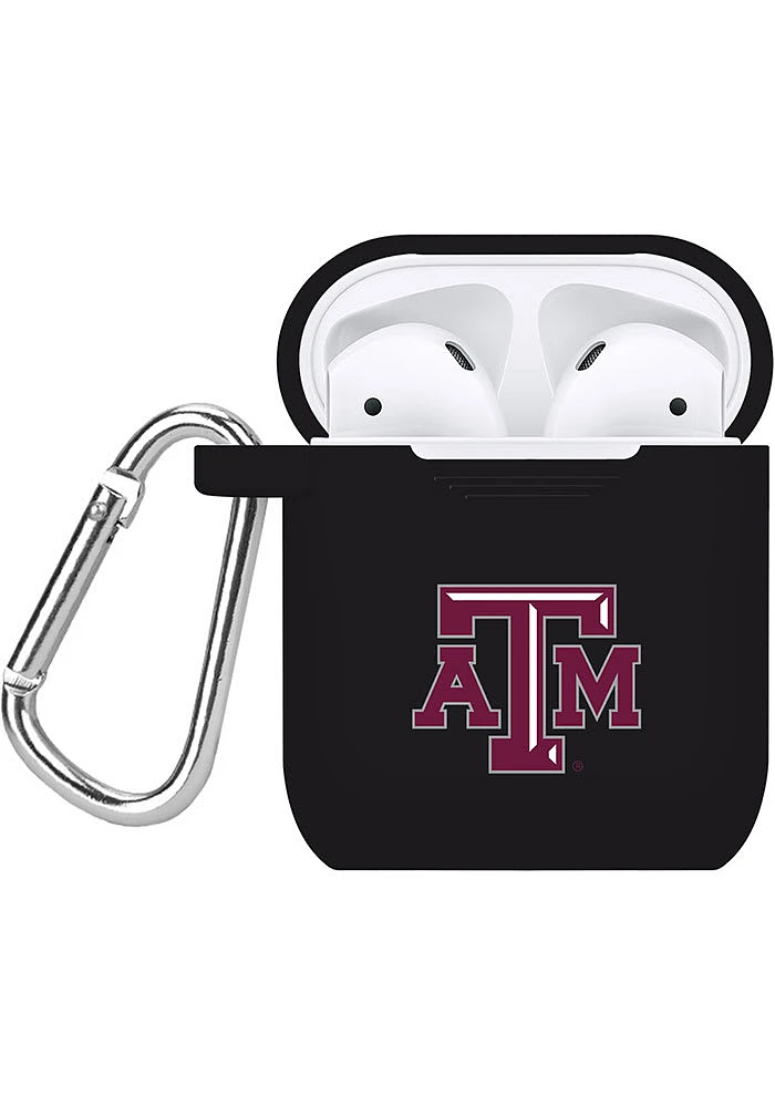 Texas A&M Aggies Silicone Airpods Case Cover Keychain