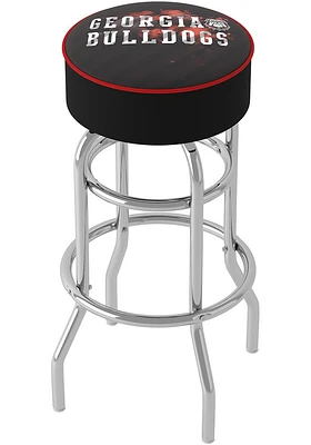 Georgia Bulldogs Smoke Foam Padded Pub Stool - Red