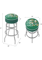 Miami Hurricanes Smoke Foam Padded Pub Stool - Green