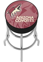 Arizona Coyotes Wordmark and Logo Foam Padded Pub Stool