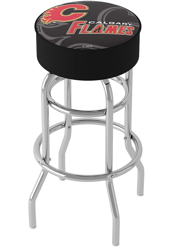 Calgary Flames Padded Pub Stool