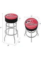 Carolina Hurricanes Wordmark and Logo Foam Padded Pub Stool - Red