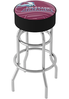 Colorado Avalanche Wordmark and Logo Foam Padded Pub Stool - Red