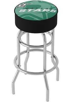 Dallas Stars Wordmark and Logo Foam Padded Pub Stool - Green