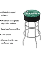 Dallas Stars Wordmark and Logo Foam Padded Pub Stool - Green