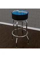 Edmonton Oilers Wordmark and Logo Foam Padded Pub Stool - Blue