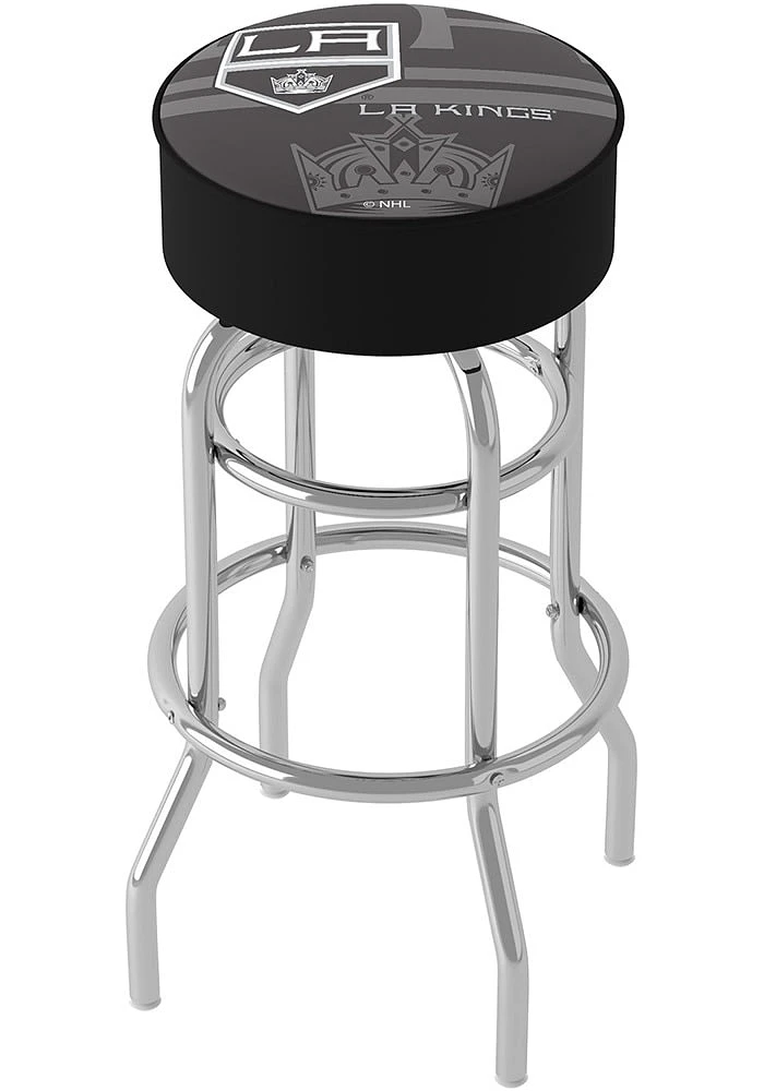 Los Angeles Kings Wordmark and Logo Foam Padded Pub Stool - Black