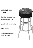 Los Angeles Kings Wordmark and Logo Foam Padded Pub Stool - Black