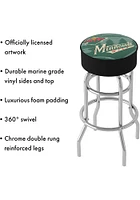 Minnesota Wild Wordmark and Logo Foam Padded Pub Stool - Green