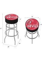New Jersey Devils Wordmark and Logo Foam Padded Pub Stool - Red