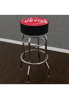 New Jersey Devils Wordmark and Logo Foam Padded Pub Stool - Red
