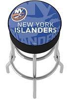 New York Islanders Wordmark and Logo Foam Padded Pub Stool - Blue