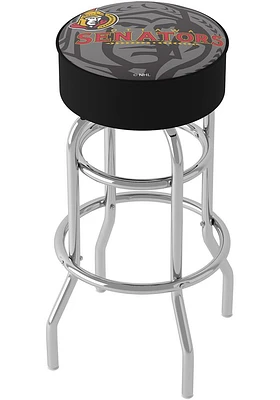 Ottawa Senators Wordmark and Logo Foam Padded Pub Stool - Red