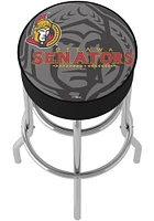 Ottawa Senators Wordmark and Logo Foam Padded Pub Stool - Red